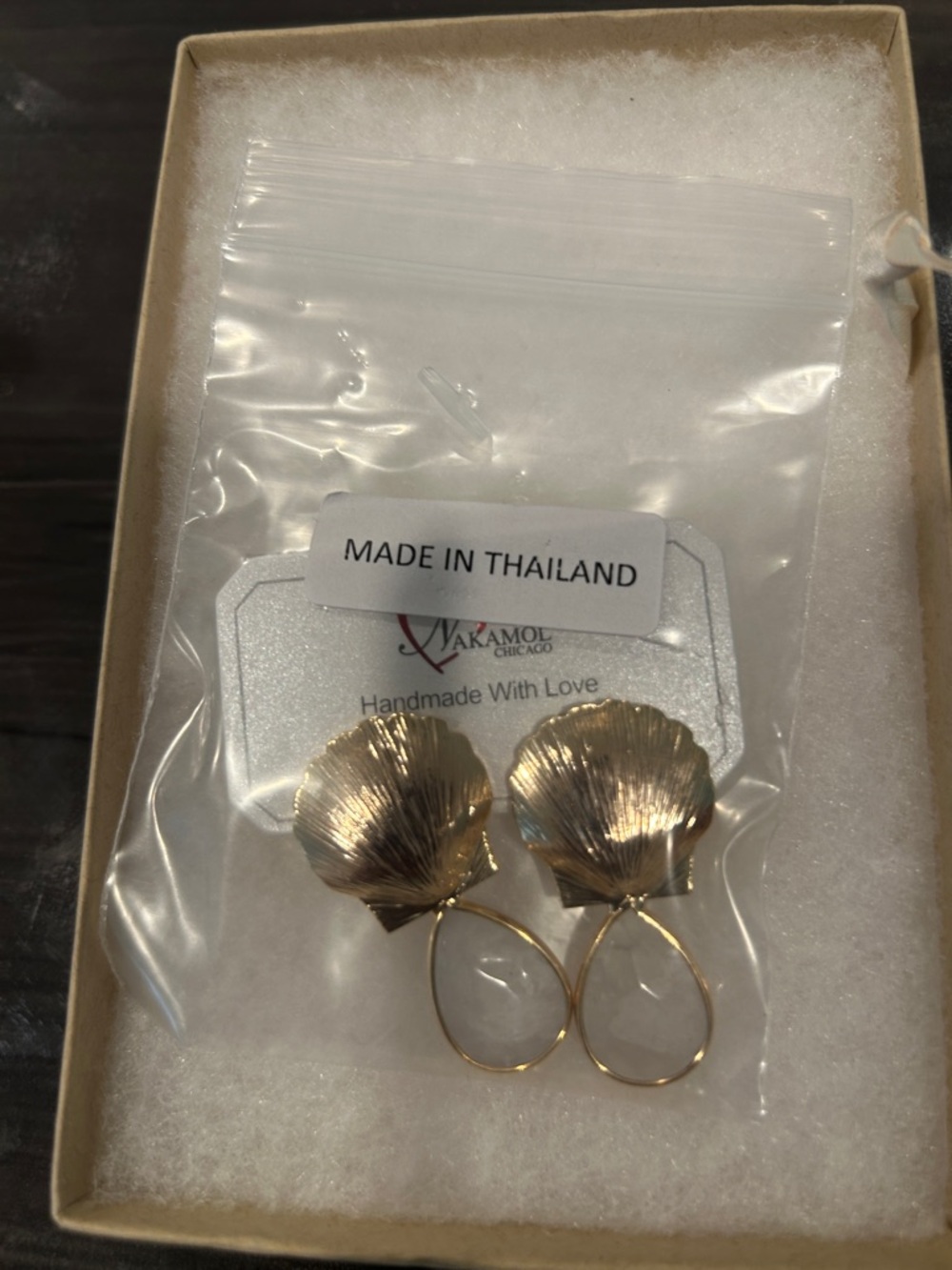 Nakamol Gold Salome Drop Earrings